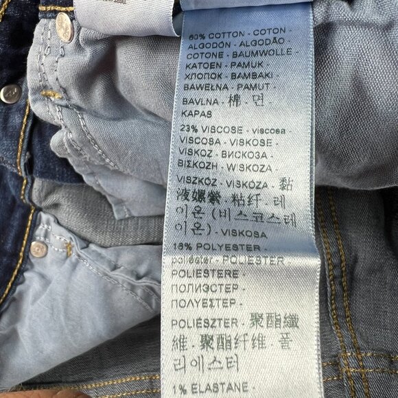 Levi's Jeans Women's 32 721 High Rise Skinny Fit Dark Blue Faded Stretch Denim - Picture 7 of 16